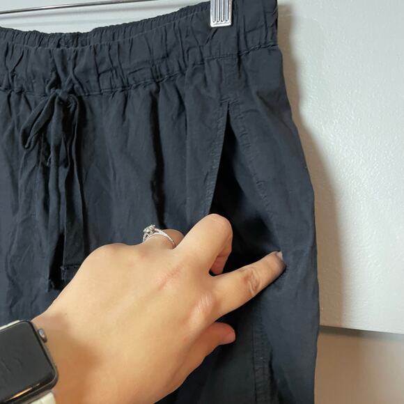 Xirena Draper Pants in Black SZ MEDIUM Cotton Pull-On Lagenlook Pants EUC $185 - Picture 6 of 10